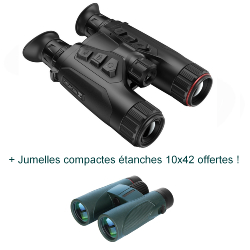 HIKMICRO HABROK 4K HE25LN - Jumelles multi-spectre avec télémètre + Jumelles compactes étanches 10x42 offertes !