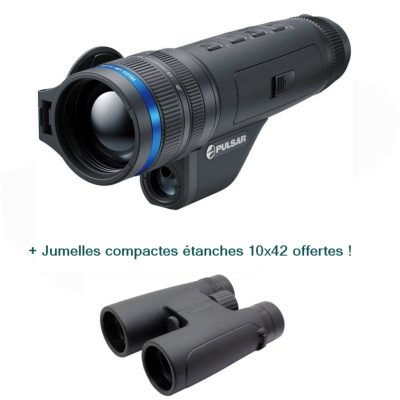 Monoculaire thermique PULSAR TELOS LRF XG50 + Jumelles 10x42 offertes !