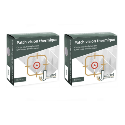 2 boîtes de patchs de réglage pour lunette thermique (2 x 10 patchs)