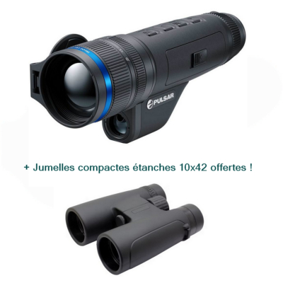 Monoculaire thermique PULSAR TELOS LRF XL50 + Jumelles 10x42 offertes !