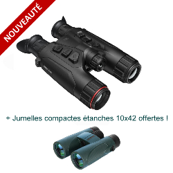 HIKMICRO HABROK 4K HQ35LN - Jumelles multi-spectre avec télémètre + Jumelles compactes étanches 10x42 offertes !