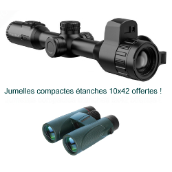 HIKMICRO STELLAR SQ35L 3.0 - Lunette de vision thermique avec télémètre laser intégré + Jumelles 10x42 offertes !