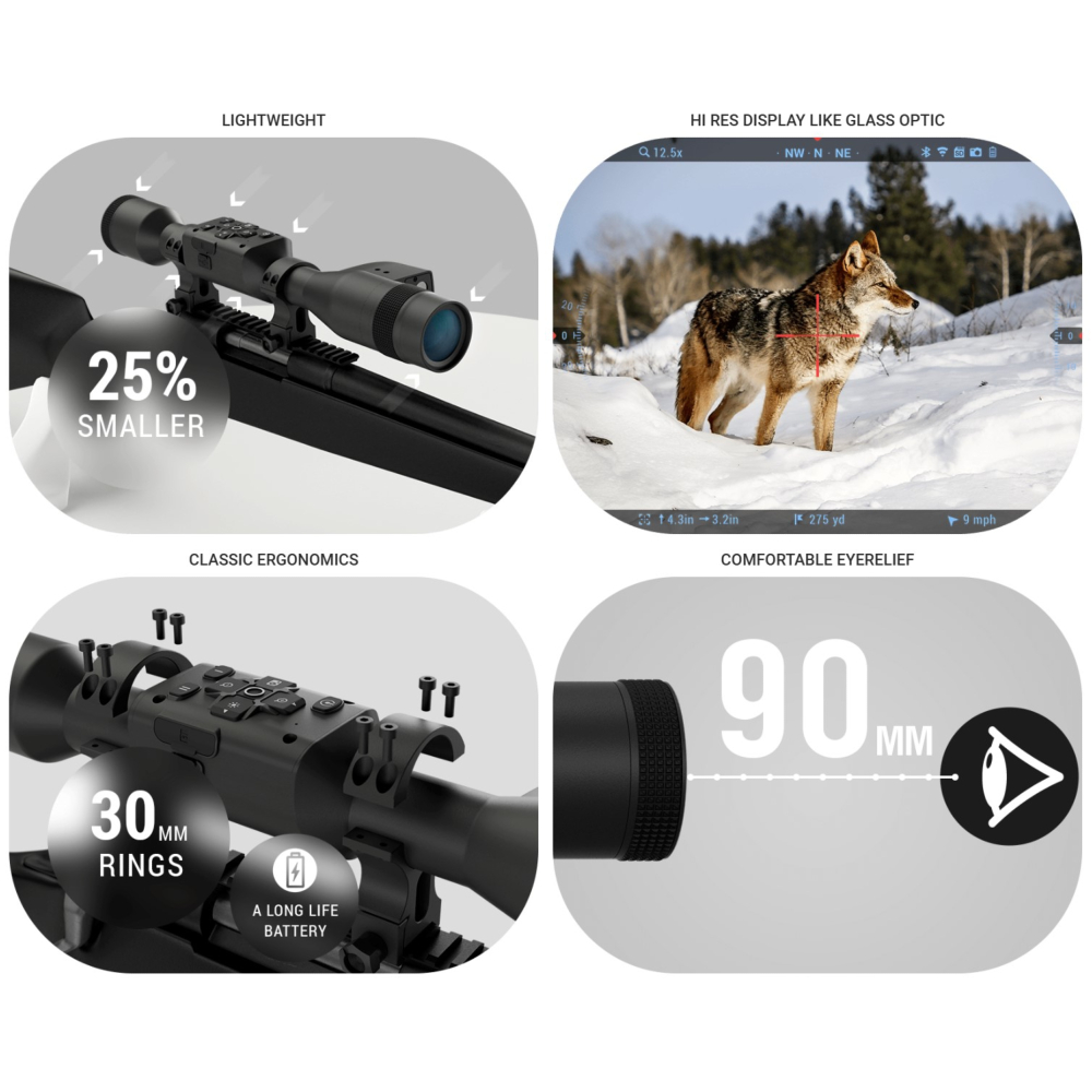 Lunette De Chasse Intelligente ATN X-Sight 5 LRF - Jour/nuit 4K+ Avec Télémètre Laser Et Wi-Fi