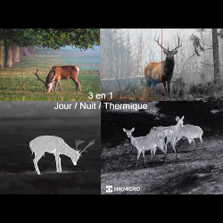 Jumelles thermiques HIKMICRO HABROK 4K HE25LN - Vision jour et nuit + 2 batteries offertes !