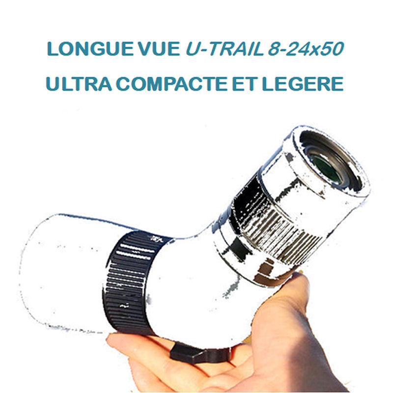 Longue vue compacte 8-24x50 coudée à 45° U-TRAIL 8-24x50 URIKAN