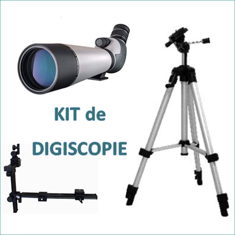 KIT Digiscopie DIGITAL OPTIC Longue vue 20-60x80 (trépied et adaptateur photo)