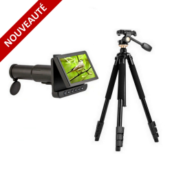 KIT DIGITAL OPTIC longue-vue numérique 50x avec écran + Trépied TQ338 360°